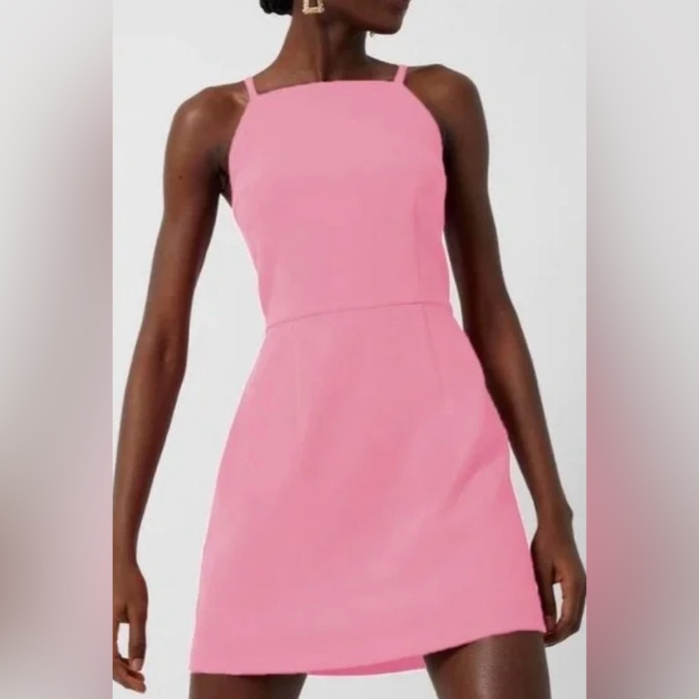 Elegant Pink Sleeveless Dress